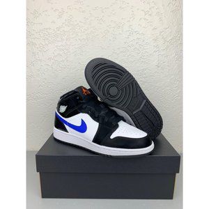 air jordan 1 mid gs black racer blue